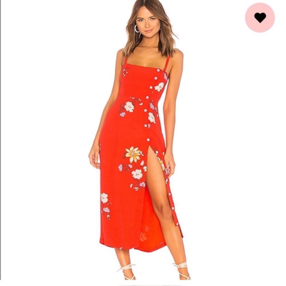 Capulet Janette Midi Dress in Red Floral
